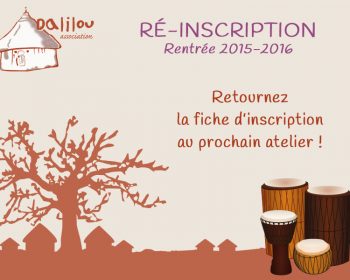 Ré-inscription pour la rentrée 2015-2016