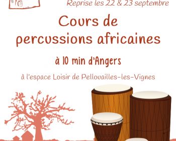 Reprise des cours de percussions africaines à Angers, Maine-et-Loire